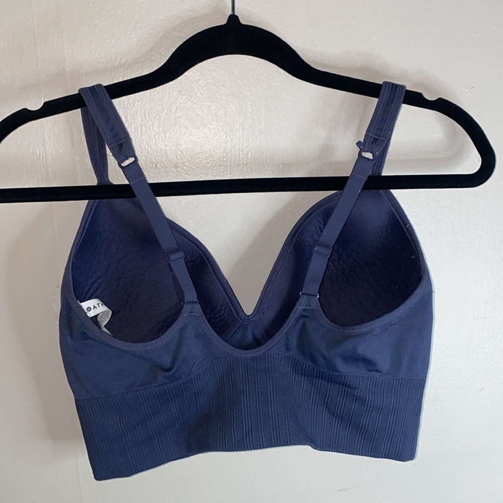🐛Athleta Navy blue workout sports top/ bra! - Picture 5 of 6